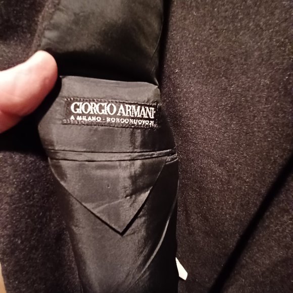 Mint Giorgio Armani Gray Flannel Wool and Cashmere Suit.  Size 42 - Picture 2 of 14